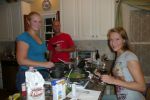 Tim, Anna und ich beim Kochen
